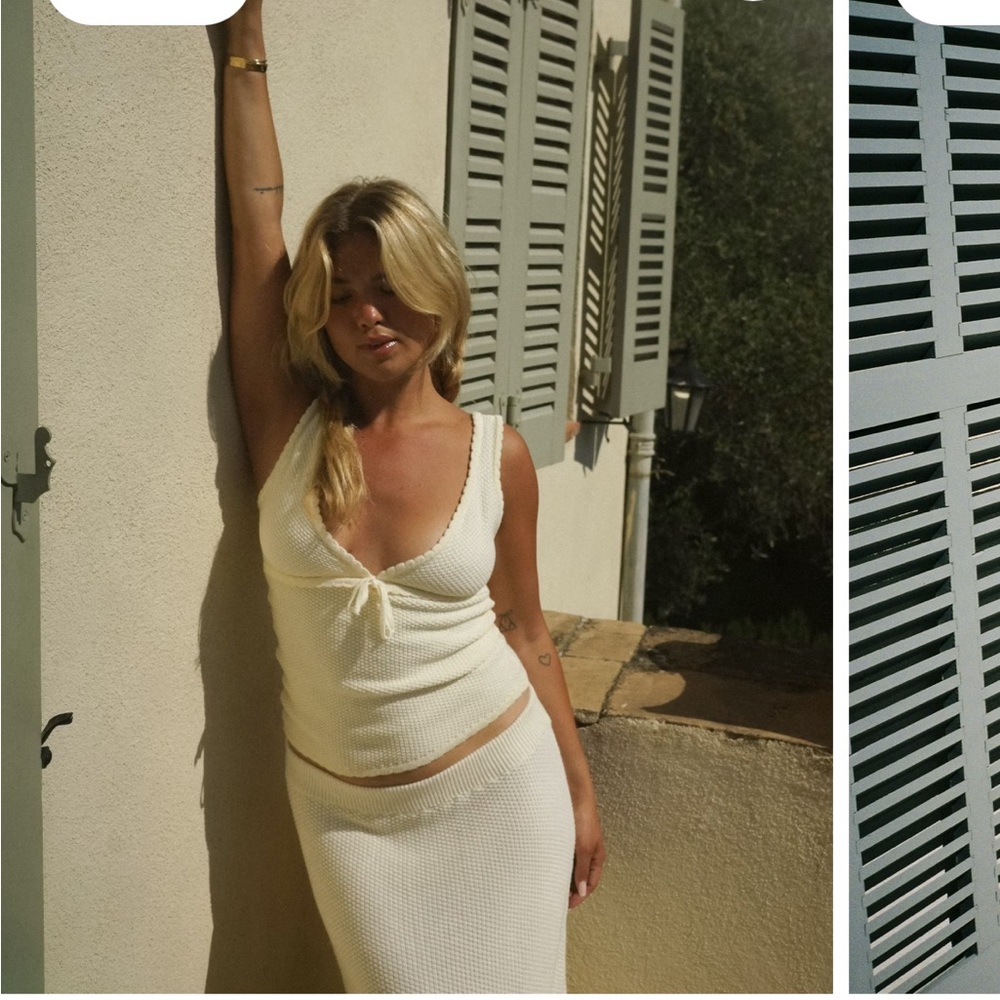 Djerf Avenue Amorinu tank top cream - XXS